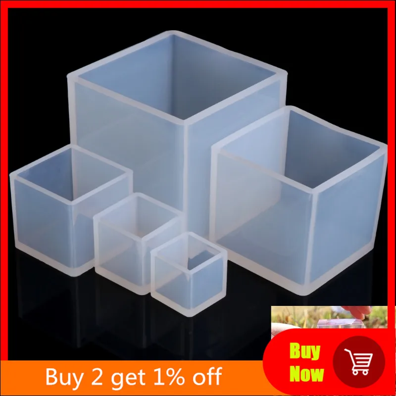 

DIY Silicone Pendant Mold Jewelry Making Cube Resin Casting Mould Craft Tool New