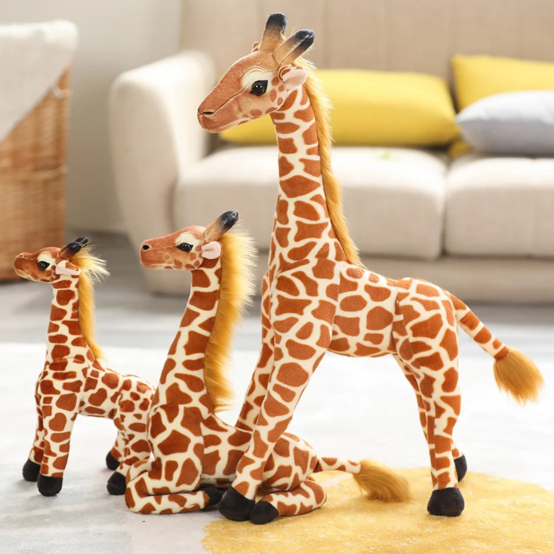 

Giraffe toy cute cure bedside doll sleep birthday gift plush soft creative dynamic soft simulation decorations for children's da