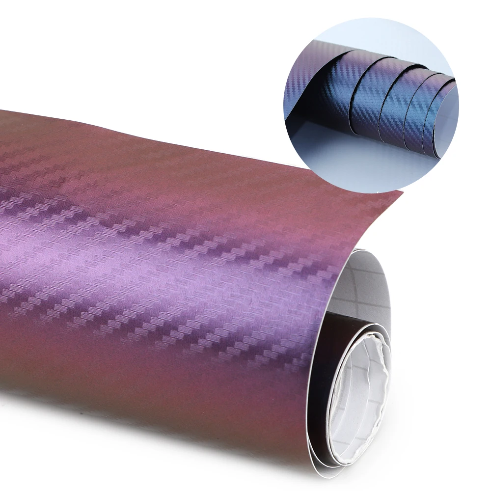 Автомобильная клейкая пленка LEEPEE виниловая 3d из углеродного волокна для