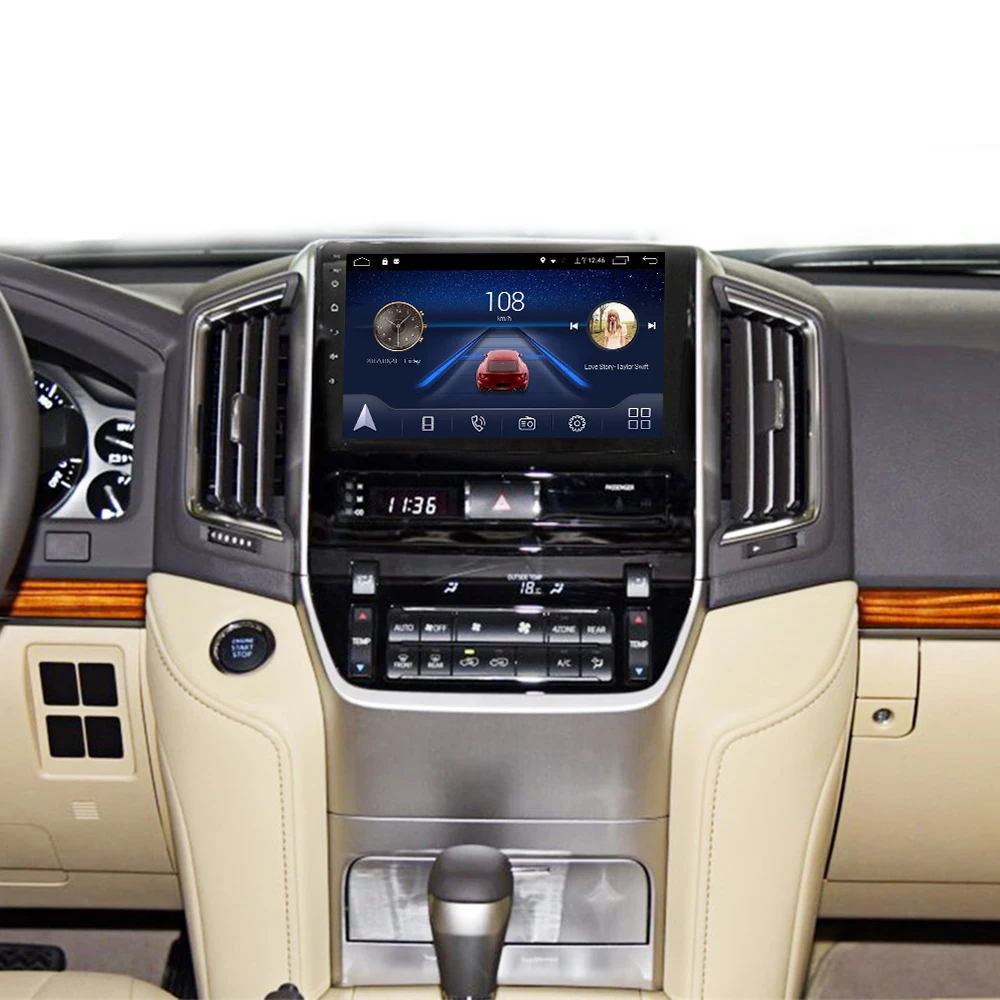 4G Lte Android 9 0 gps Мультимедийная навигационная система для Toyota Land Cruiser 2015 16 17 18