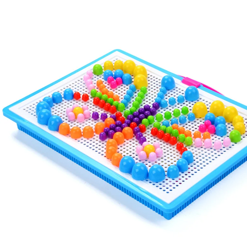 296 шт. головоломка для детей набор гвоздиков со шляпками коробка мозаичная