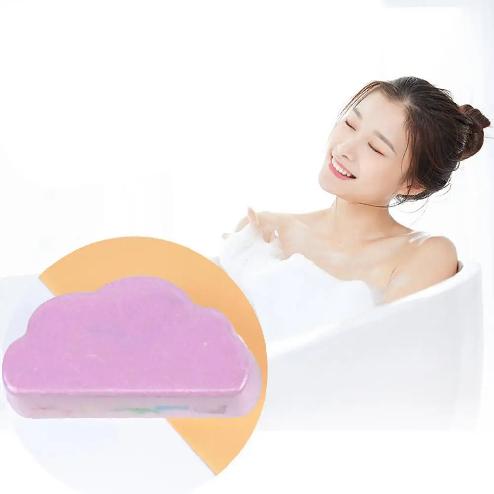 

Natural Skin Care Cloud Rainbow Bath Salt Exfoliating Moisturizing Cleansing Body Skin Bubble Bath Salt Ball