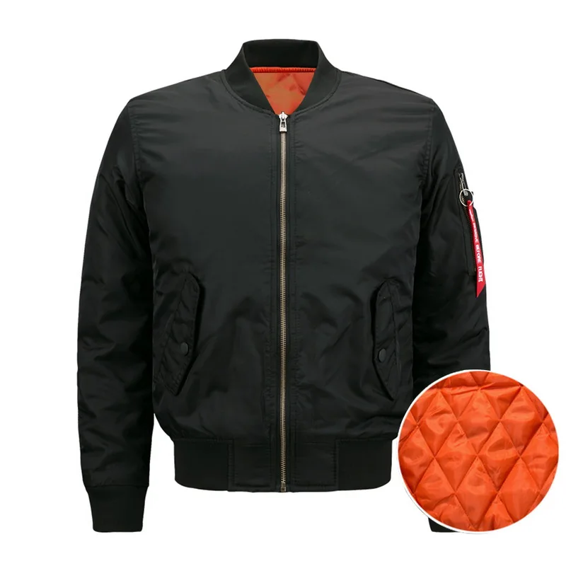 HEFLASHOR мужская зимняя куртка модная Осенняя застежка-молния бейсбольная-1