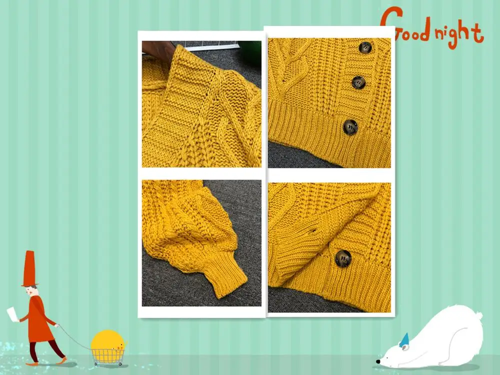 Осенне-зимний женский вязаный кардиган короткий топы шикарный студенческий