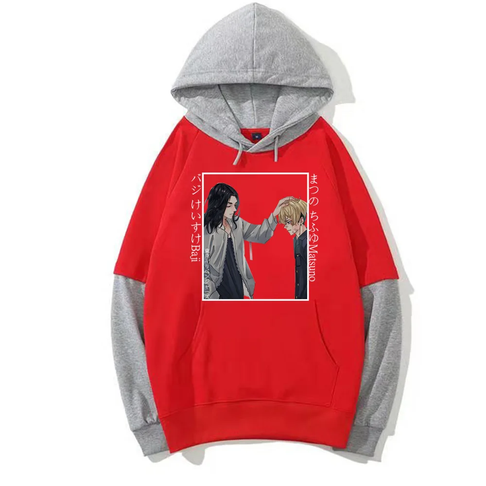 Толстовка Токио мстители для мужчин и женщин крутые худи с имитацией двух
