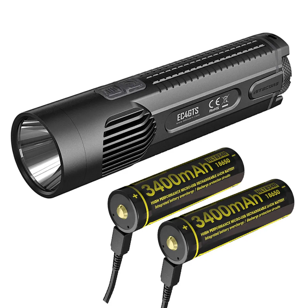 EC4GTS NL1834R NITECORE EC4GTS ручной фонарь CREE XHP35 HD светодиодный Макс 1800 люмен луч бросок 396 м тактический фонарь головной поисковый фонарь - Испускаемый цвет: EC4GTS NL1834R