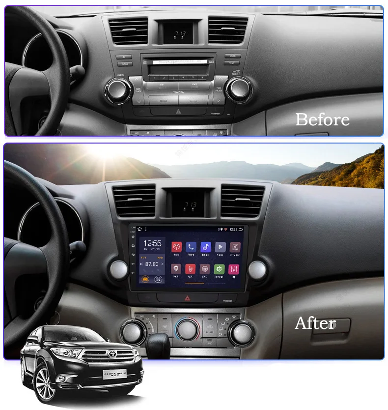 2G ram 32G rom автомобильное радио стерео Мультимедиа gps навигационный плеер для Toyota