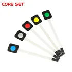 Кнопочная панель, 1 клавишная матрица, мембранный переключатель, красный, синий, зеленый, серый, желтый цвет, клавиатура для Arduino, DIY, одноклавишная