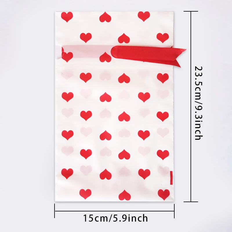 

10PCS Gift Bag Candy Cookies Drawstring Plastic Pouch Bag For Packaging Food Decorations For Home New Year Xmas Party Favor