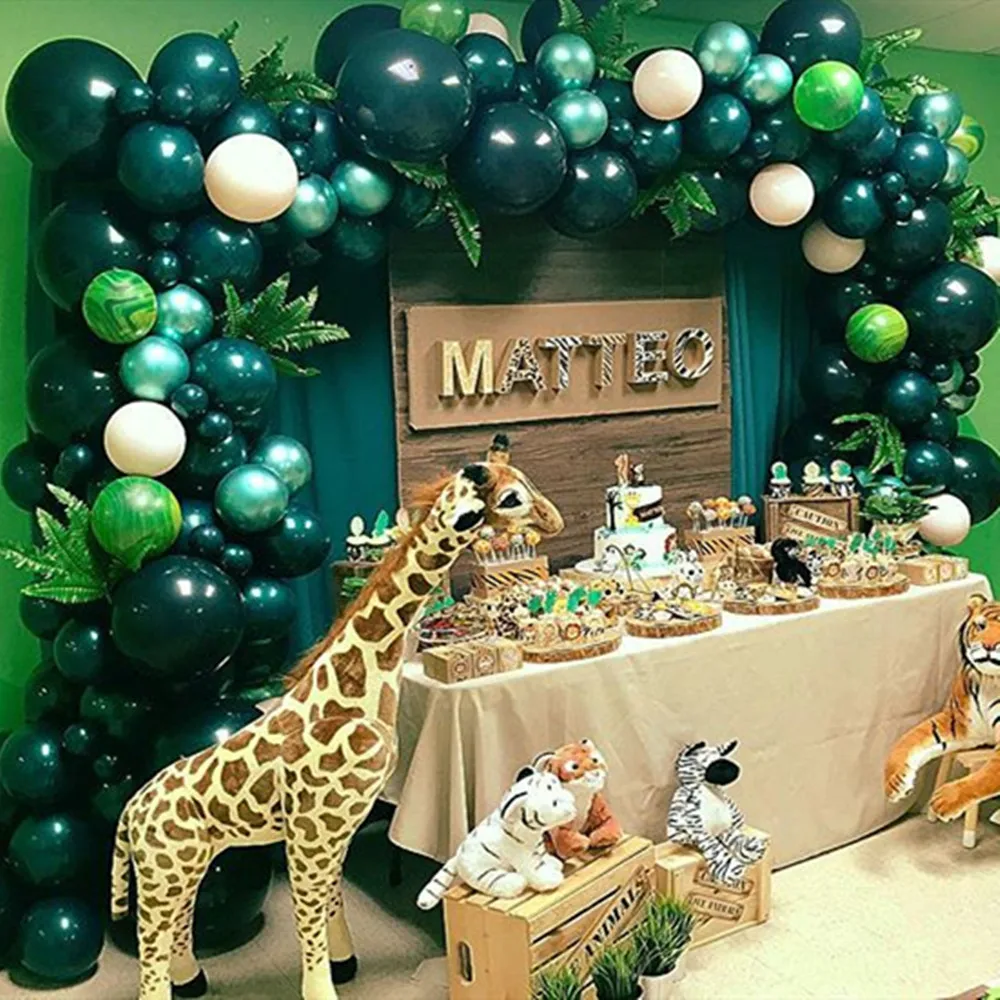 

30pcs 5/10/12inch Dark Green Latex Gold Metal Balloon Helium Confetti Birthday Party Event Decor Adult Wedding Supplies Balloon