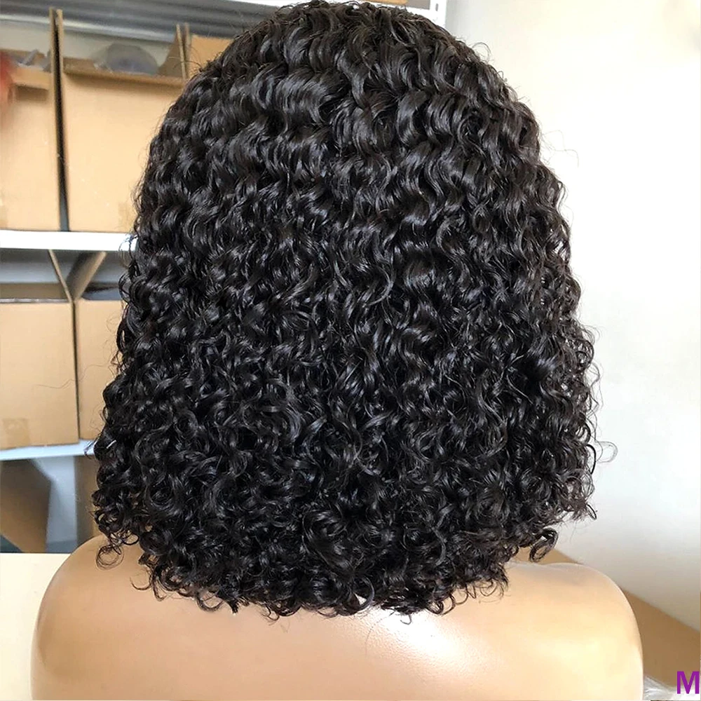 Jerry вьющиеся передние человеческие волосы искусственные бразильские