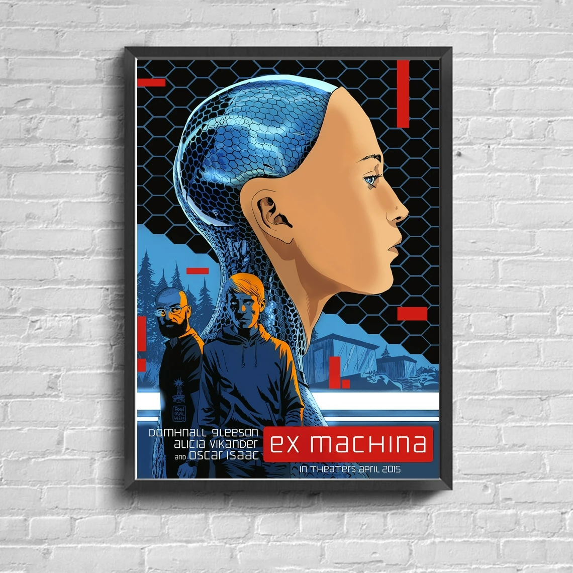 Плакат с фильмом Ex Machina обложка на холсте индивидуальный постер украшение для