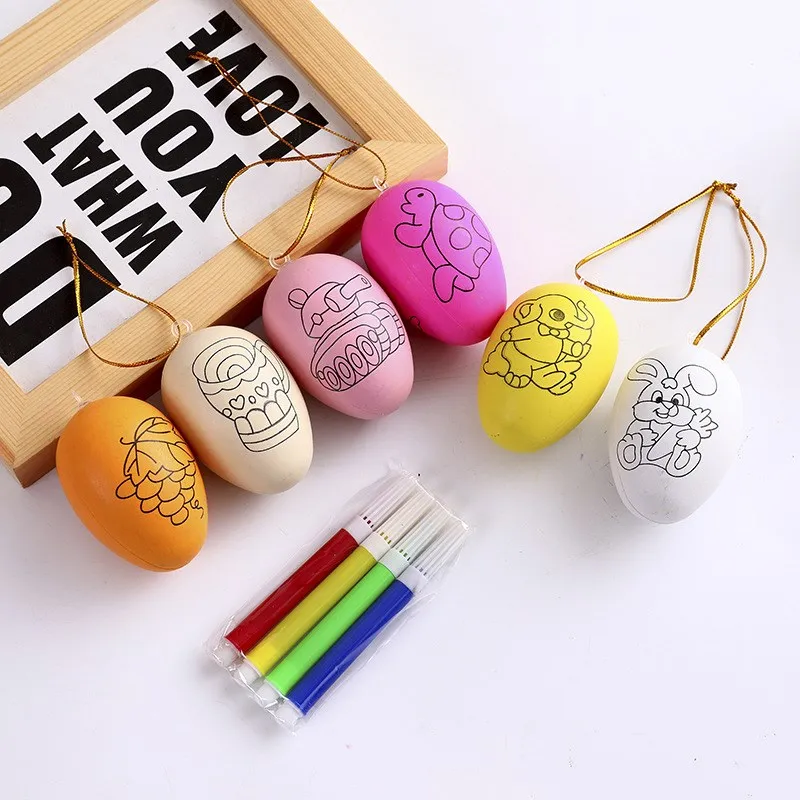 1 Набор/Пасхальное яйцо детская игрушка сделай сам окрашенное вручную ракушки