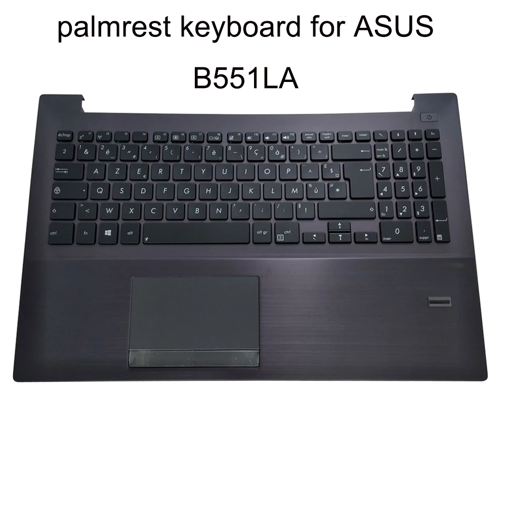 

Французская клавиатура azerty с сенсорной панелью, клавиатура для ноутбука ASUS B551LA B551 B551L B551LG B551LP FR, коричневая Подставка для рук 90NB03K1 R30040