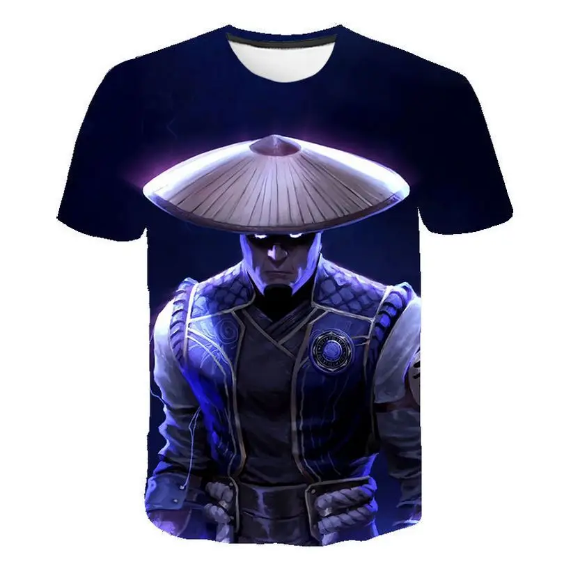 Футболки Mortal Kombat 2020 г. летняя футболка с 3D принтом для мужчин топ короткими