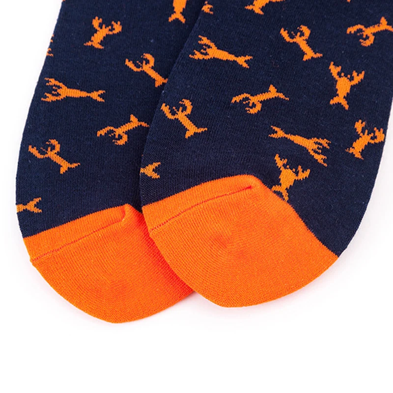 

Hot 5 pairs/lot Men Socks Bright Colorful Space Animal Novelty Pattern Causal Dress Socks Funny Gift Hip Hop Women Socks