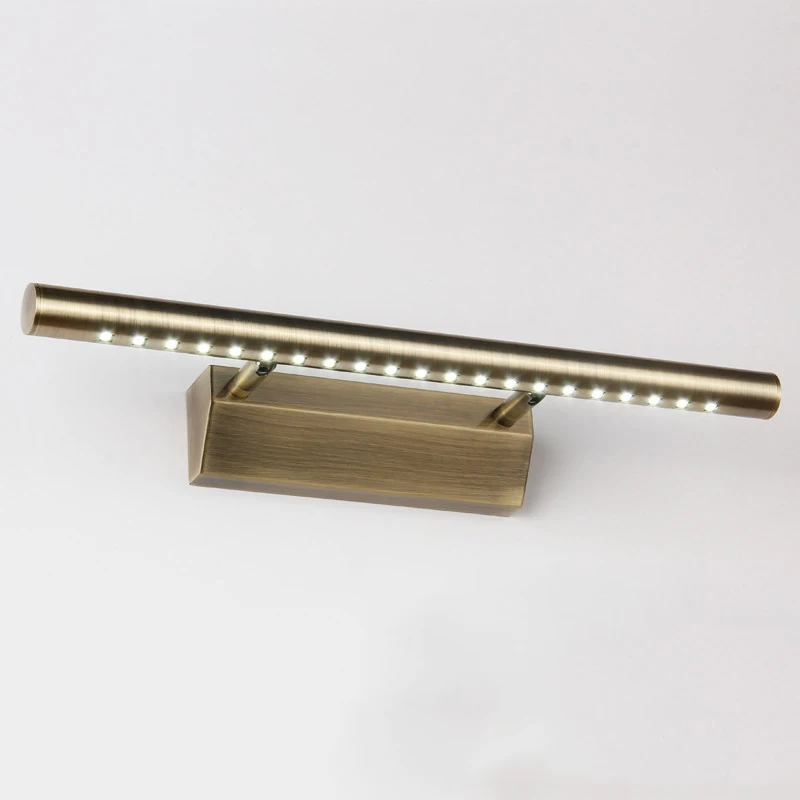 

5W 7W LED Nordic Retro copper mirror light Modern bathroom honme decoration salon wall lamp classic wall decor luminaria бра