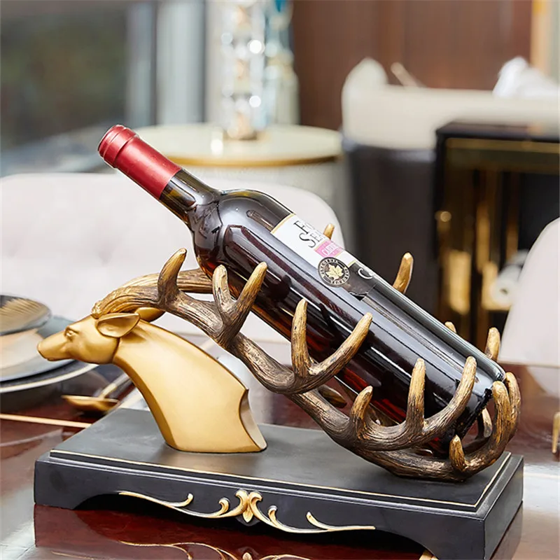 

European style wine cabinet decorations wine rack ornaments porch partition living room creative dining room decoration gifts