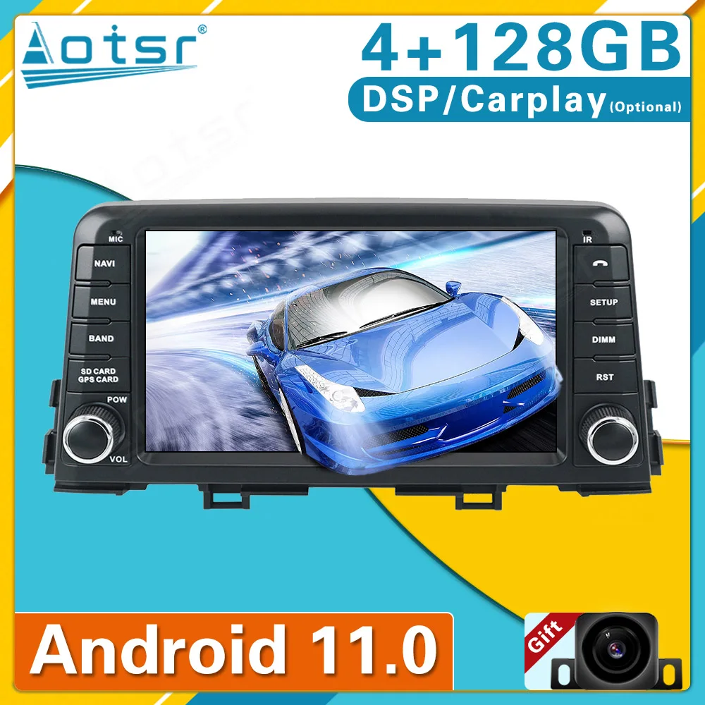 

4G + 128G Android 11 PX6 Carplay для KIA Morning Picanto 2016-2018 мультимедийный плеер Автомагнитола магнитофон GPS навигация головное устройство