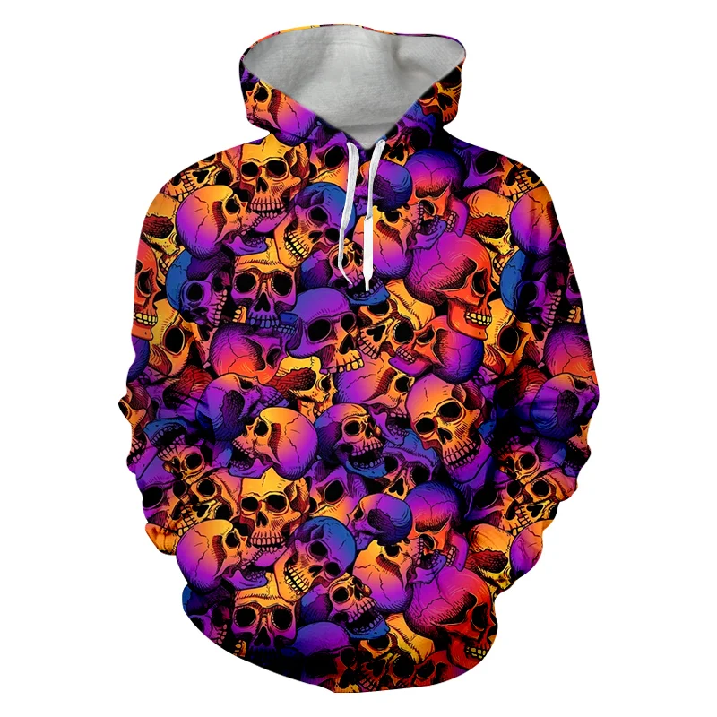 

Purple Red Skull 3D Print Men Women Hoodies Casual Streetwear Harajuku Long Sleeve Vintage Tops Pullover Dropship Oversized 4XL