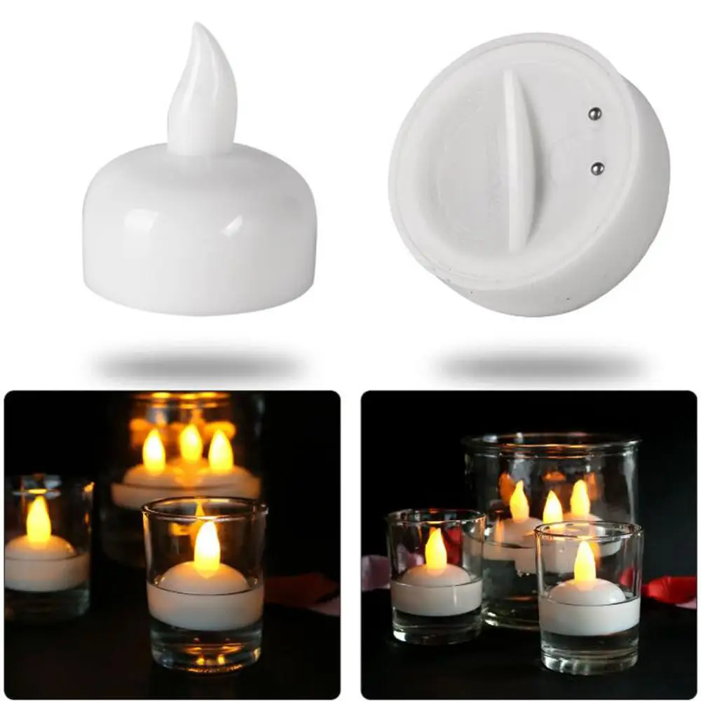 12 шт./упак. Водонепроницаемые Плавающие Свечи светодиодный чайный светильник