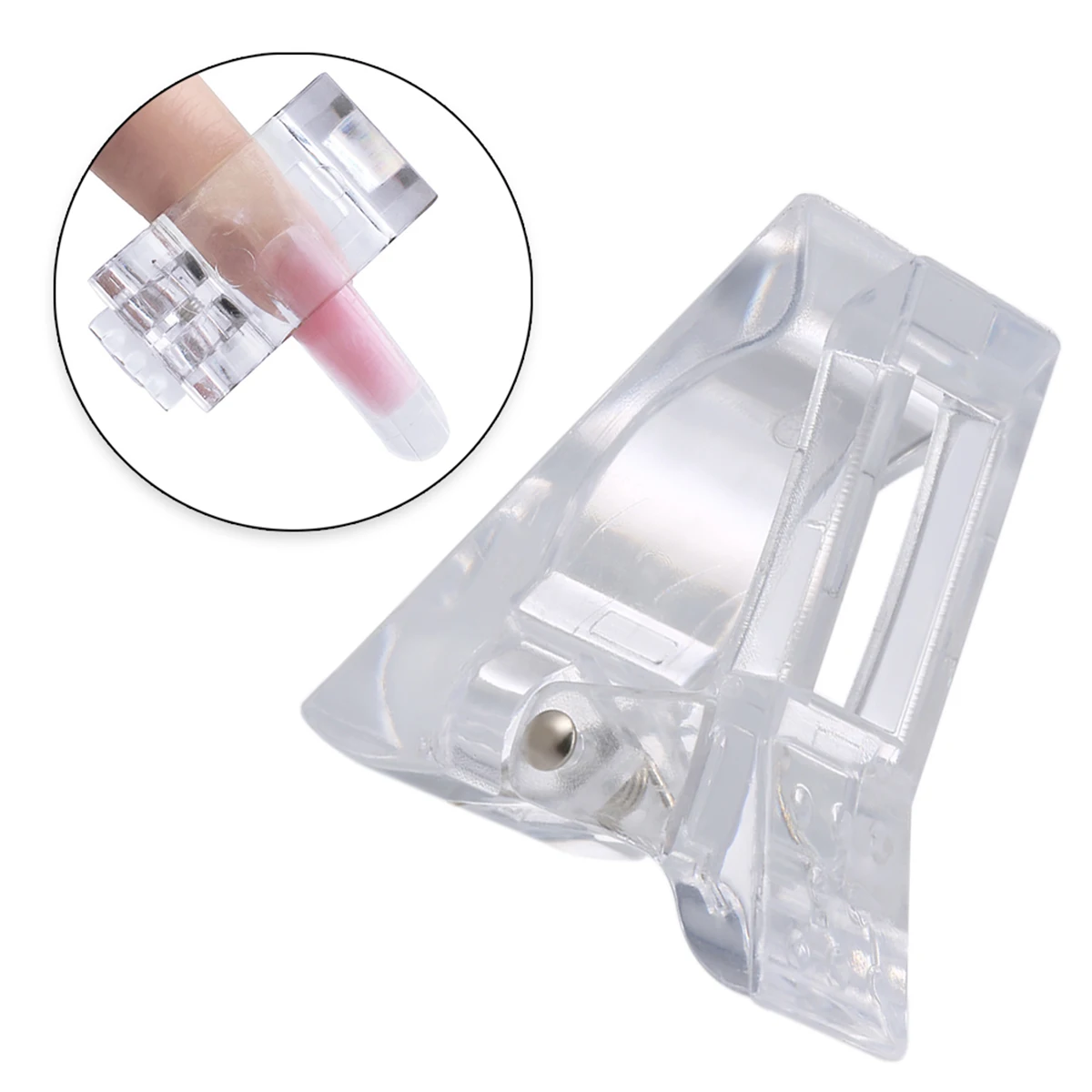 5 шт. прозрачный полигель Быстрый строительство Типсы зажимы пальца расширение