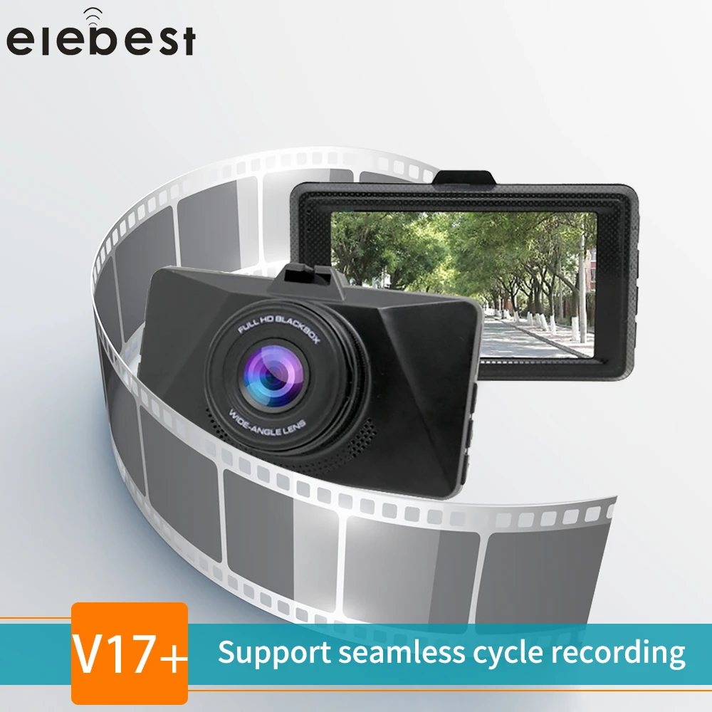 Elebest V17 + 3 дюйма Автомобильный видеорегистратор Камера полный HD1080P автомобиля