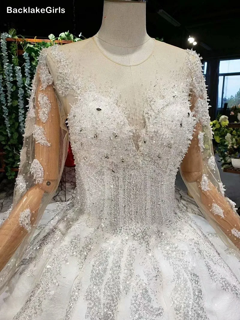 Атласное платье для мусульманской невесты хрустальное бальное свадебные платья