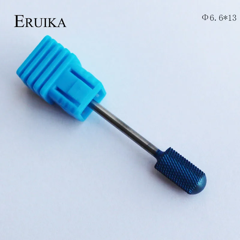 NO6 ERUIKA, 6 типов, синие вольфрамовые карбидные сверла, Нано покрытие, сверло для ногтей, металлические сверла для маникюра, аксессуары для ногтей, фрезы для ногтей - Цвет: NO6