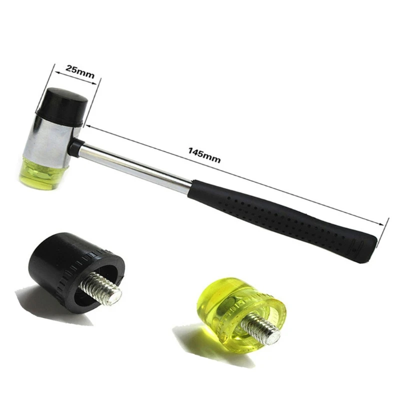 Двухсторонний резиновый молоток для кожаных изделий ювелирных деревообработки