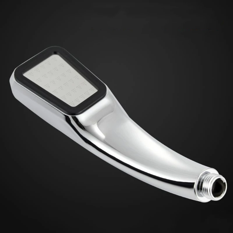 

Square Rainfall Hand Shower Plated for Easy Replacement Bathroom Shower Heads Filter ABS Material
