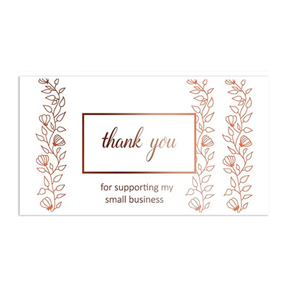 10-50 шт Мини золотым тиснением Спасибо карты на День святого Валентина С Днем