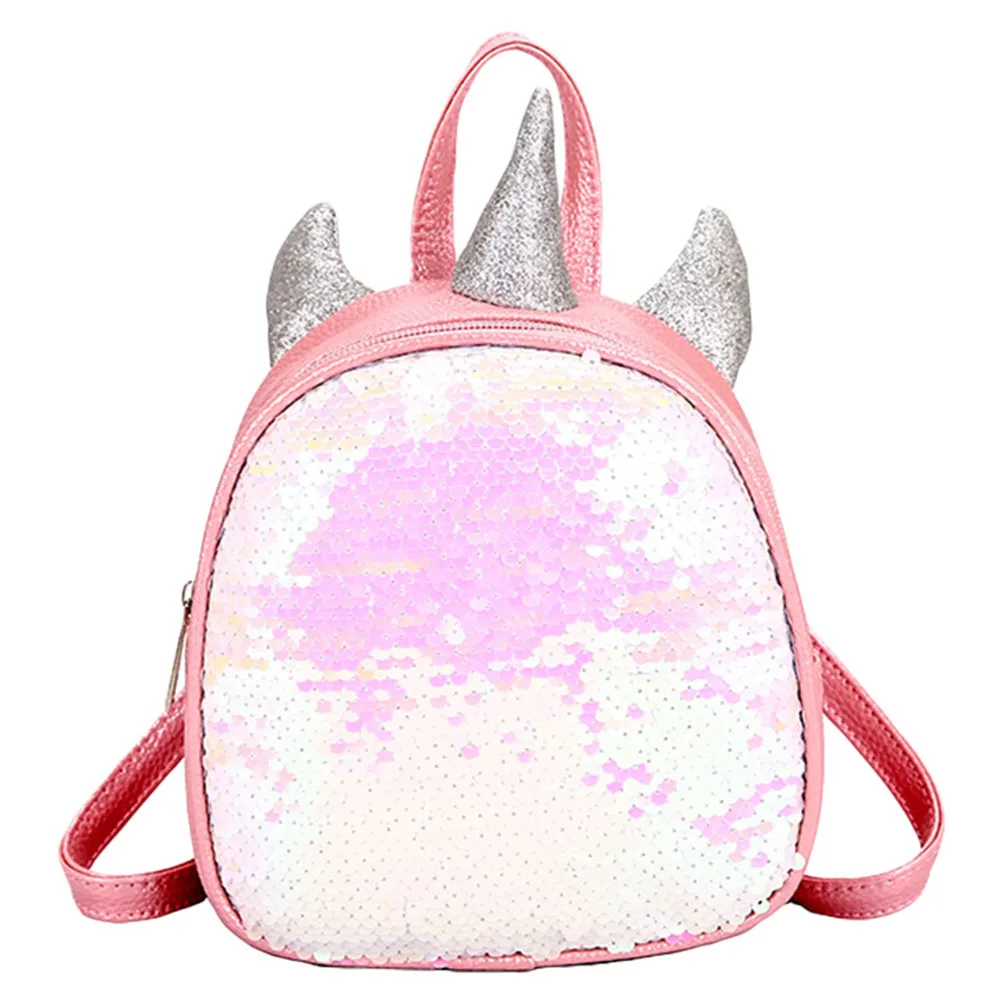 Мини рюкзаки женские модные Блестящие Блестки школьный рюкзак для детей девочка