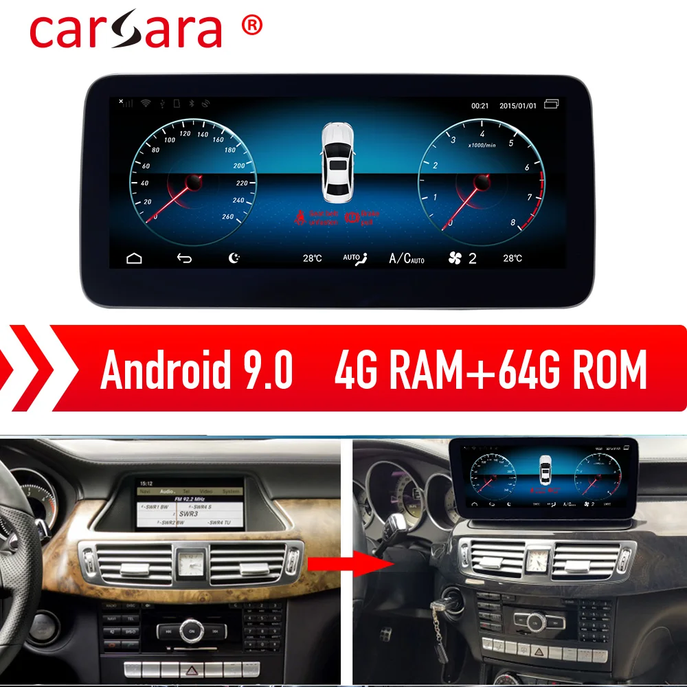 Навигационный планшет Merce des CLS Class W218 C218 X218 Android 9 0 сенсорный экран мультимедийная