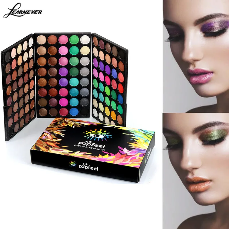 

120Colors Pressed Glitter Matte Eyeshadow Pallete Waterproof Lasting Pigment Shadow Long Matte Cosmetic Eye Palette Makeup F2J5