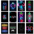 Постер для игровой комнаты, декоративная картина на холсте, картины с игровой приставкой, Hd принты, настенное искусство для мальчиков, спальни, игр, домашний декор