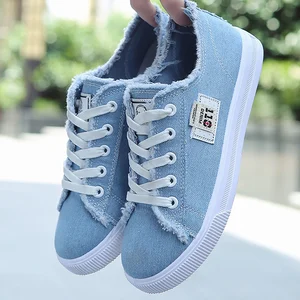 Women Canvas Shoes Sneakers 2020 Hot Solid Lace-up Superstar Shoes For Girls Non-slip Size 35-41 Zapatillas Mujer Womens Shoes