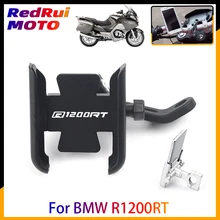 For BMW R1200RT R 1200RT Motorcycle CNC Aluminum Mobile Phone Holder GPS Navigator Rearview Mirror Handlebar Bracket Accessories