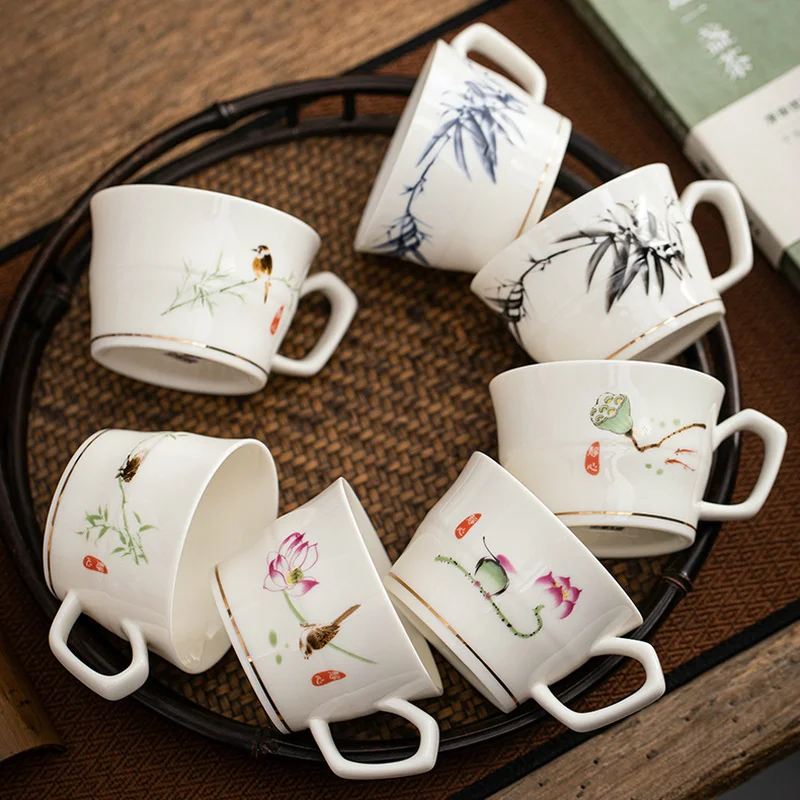CHANSHOVA 100 мл керамическая кофейная чашка ручной росписи в китайском стиле чайные