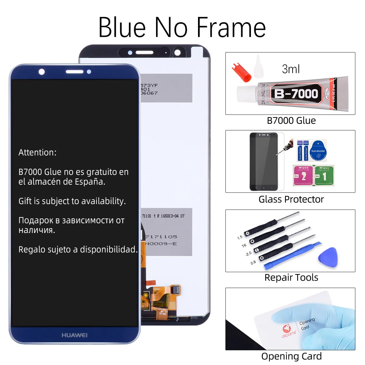 No Frame Blue Дисплей для HUAWEI P Smart Enjoy 7S FIG LX1 fig-lx3 fig-lx1 LCD в сборе с тачскрином на рамке 5.65'' черный белый синий золото - Цвет: No Frame Blue