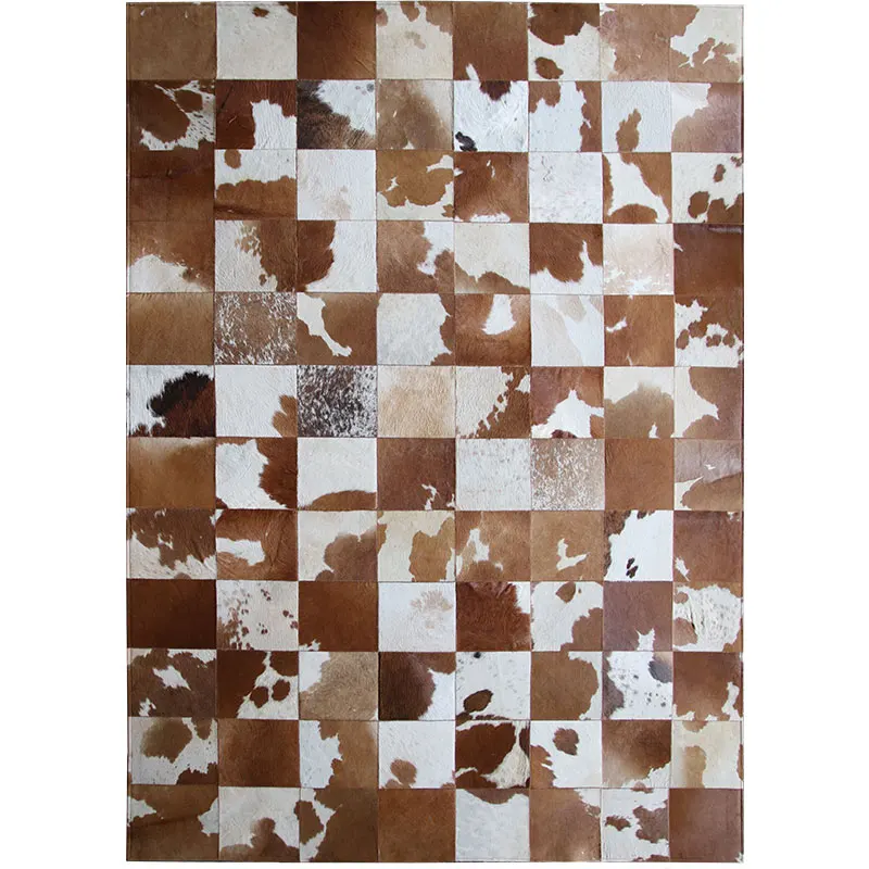 Ковер из воловьей кожи в американском стиле большой размер натуральная коровья