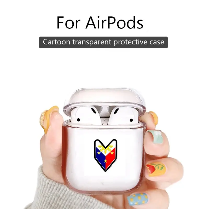 Модная bluetooth-гарнитура чехол для наушников Airpods 2/1 pro прозрачный жесткий из ТПУ