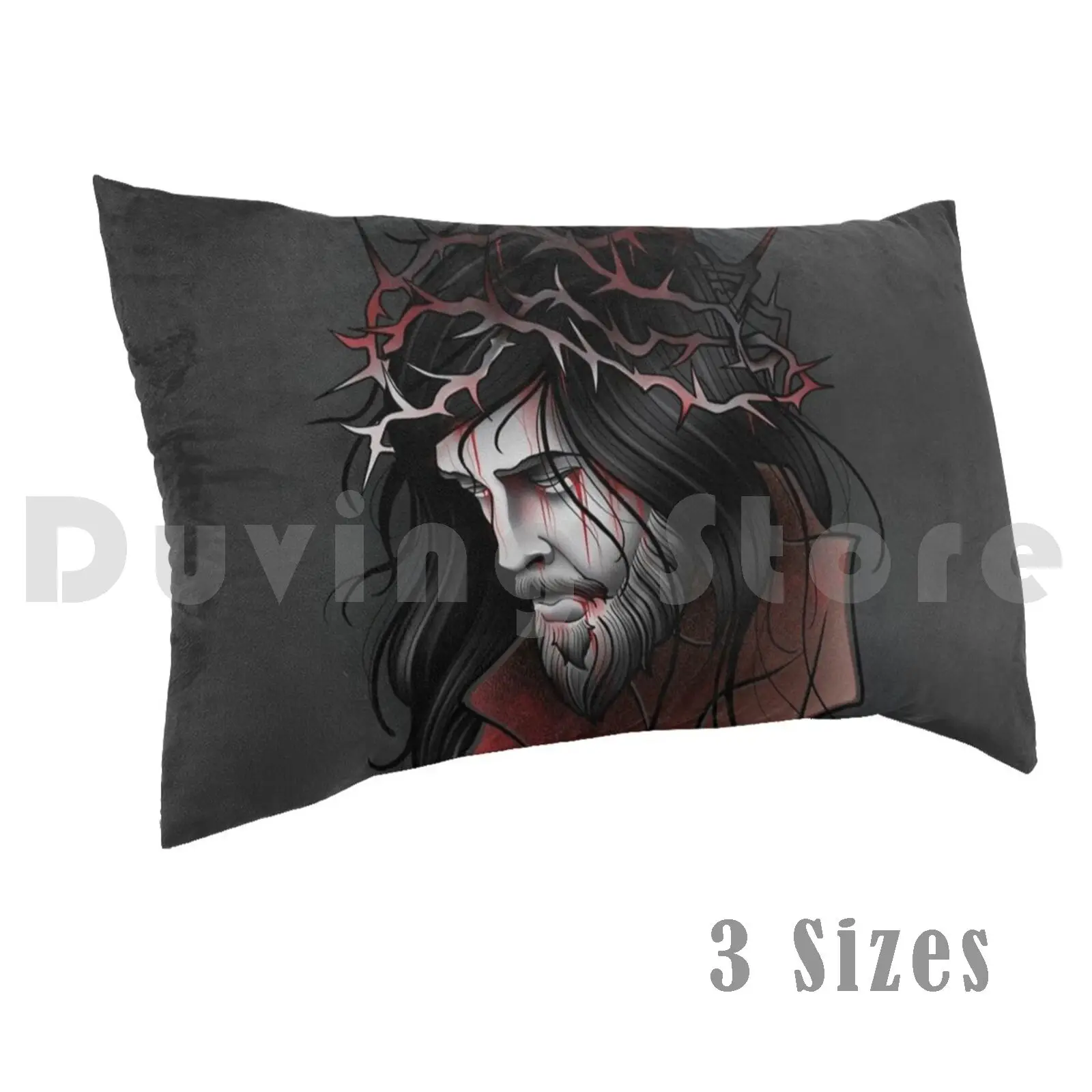 

Чехол с принтом Иисуса Христа и подушкой, 35x50