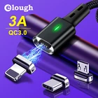 Elough Магнитный кабель USB Type C кабель для iphone xr Samsung A50 Micro USB C Магнитный зарядный кабель usb tipo c для iphone 7
