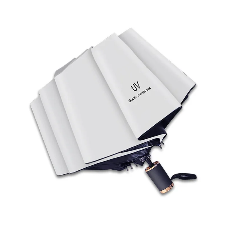 Зонт женский виниловый складной с защитой от ультрафиолета и дождя|Зонтики| |