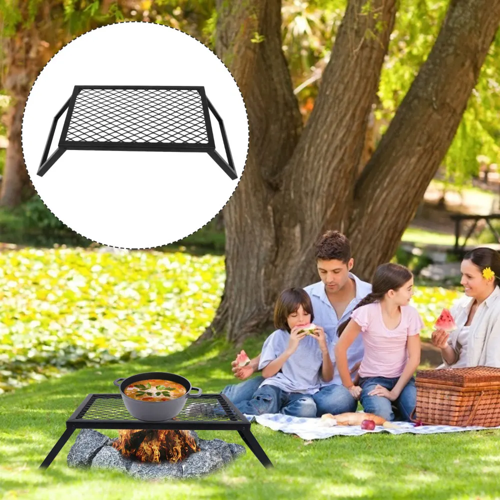 

1pc Portable Folding Grill High Temperature Resistant BBQ Grill for Outdoor