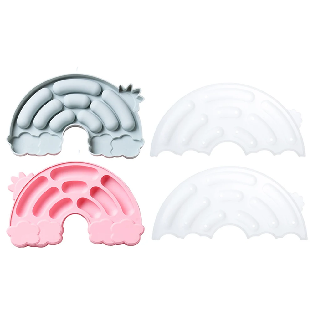 

Rainbow Shaped DIY Sausage Making Mold Hot Dog Handmade Ham Silicone Mold Baby Food Maker Kitchen Gadgets Cooking Tools