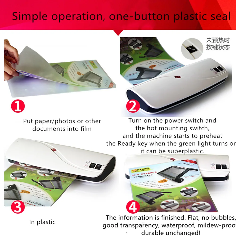 

220V Home Office Photo Laminator Black Small Vacuum Laminating Machine Tool