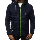 Мужская куртка с капюшоном на молнии, водонепроницаемая верхняя одежда, мужское теплое хлопковое пальто, ветровка, утепленная куртка, Мужская зимняя одежда