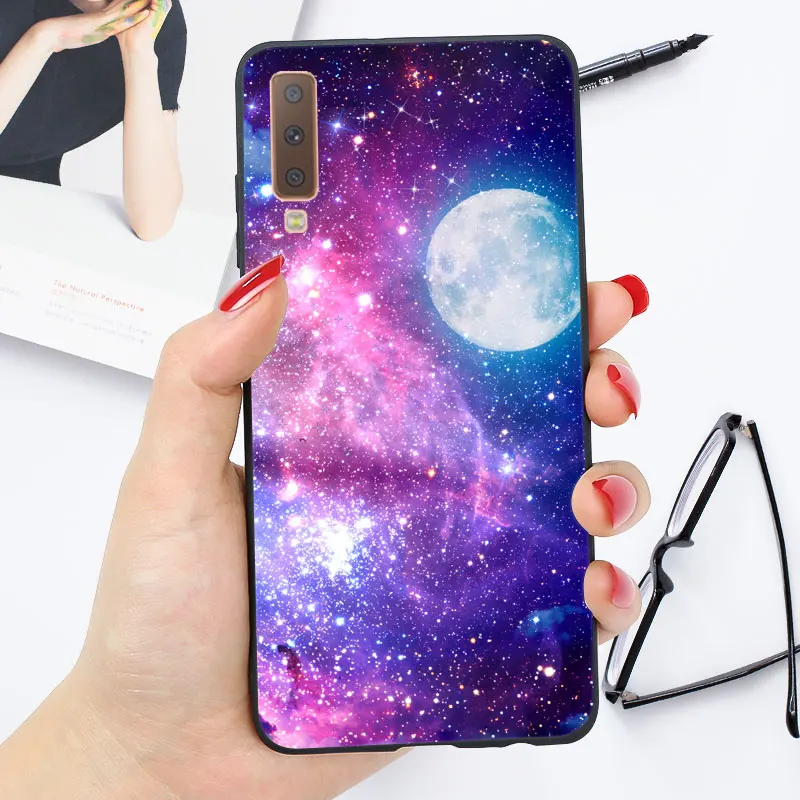 Мягкий ТПУ чехол для samsung A7 чехол силиконовый глянцевый яркий чехол для samsung Galaxy A5 A6 A8 Plus чехол - Цвет: OO15